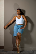 Load image into Gallery viewer, Crossover Denim | Shorts
